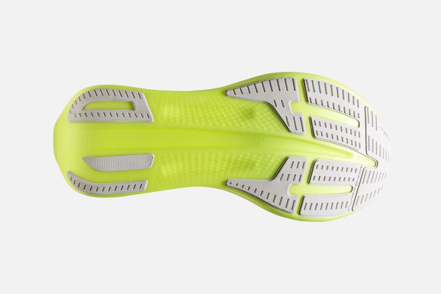 Brooks Israel Hyperion Elite 2 Spikes Shoes Womens - White/Grey/Green - CUY-547803